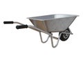 New Garden Metal Wheelbarrow Cart Isolated on White